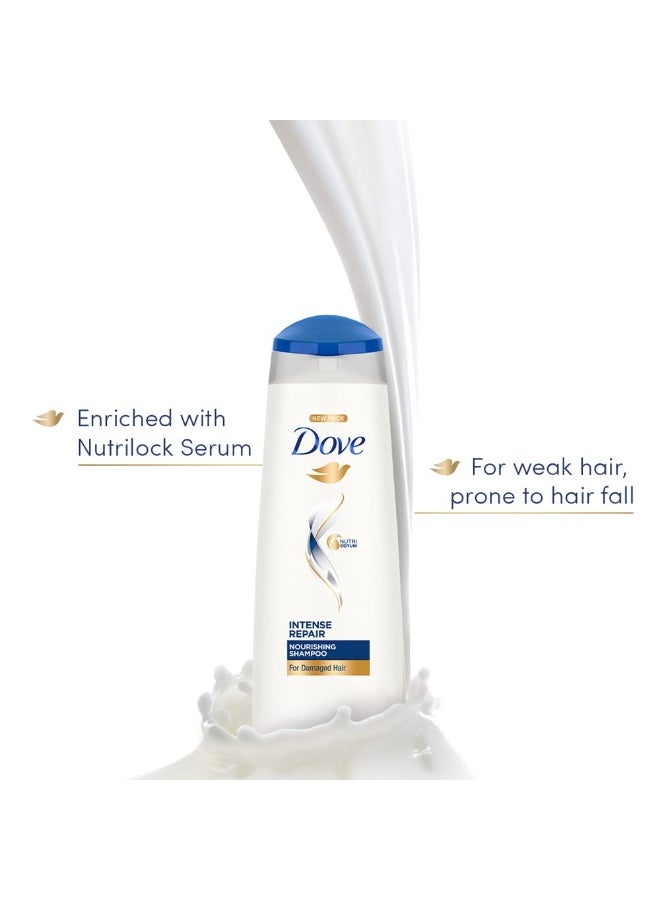 Dove Intense Repair Shampoo 340 ml - Repairs Dry and Damaged Hair, Strengthening for Smooth & Strong Hair - Mild Daily for Men & Women (Pack of 2) - Image 2